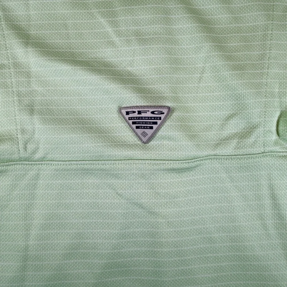 Columbia Polo Men's Sz S Green PFG Omni-Shade Shirt Fishing Hunting Outdoor